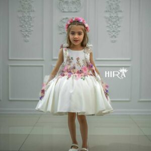 پیراهن مجلسی دخترانه بوسه‌ی گل | کد ۵۸۰