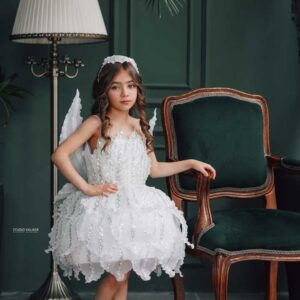 پیراهن مجلسی دخترانه شاه‌ پری کد ۲۱۰